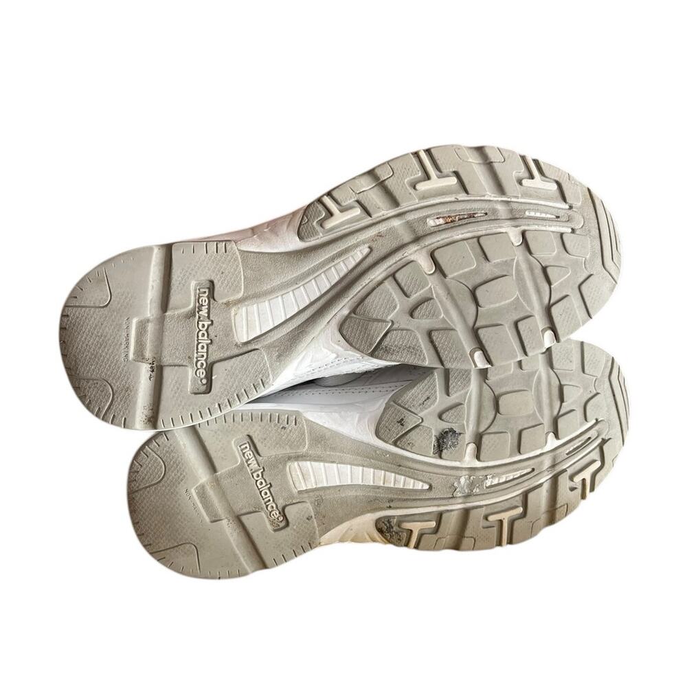 Womens New Balance 407 White Gray Leather Trainer Sneakers Size 10 - Picture 5 of 6